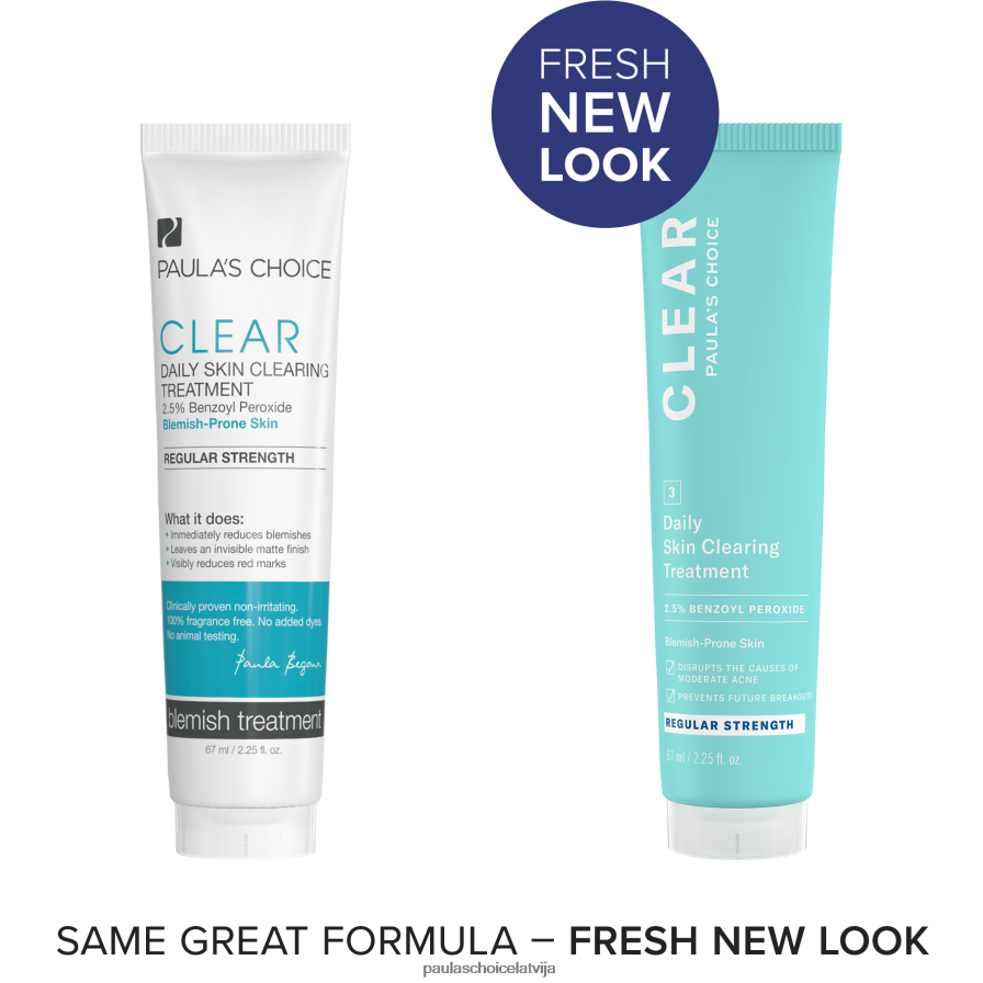Paula's Choice LVL8VT152 regulāras stiprības ikdienas ādas attīrīšanas procedūra ar 2,5% benzoilperoksīdu pilns