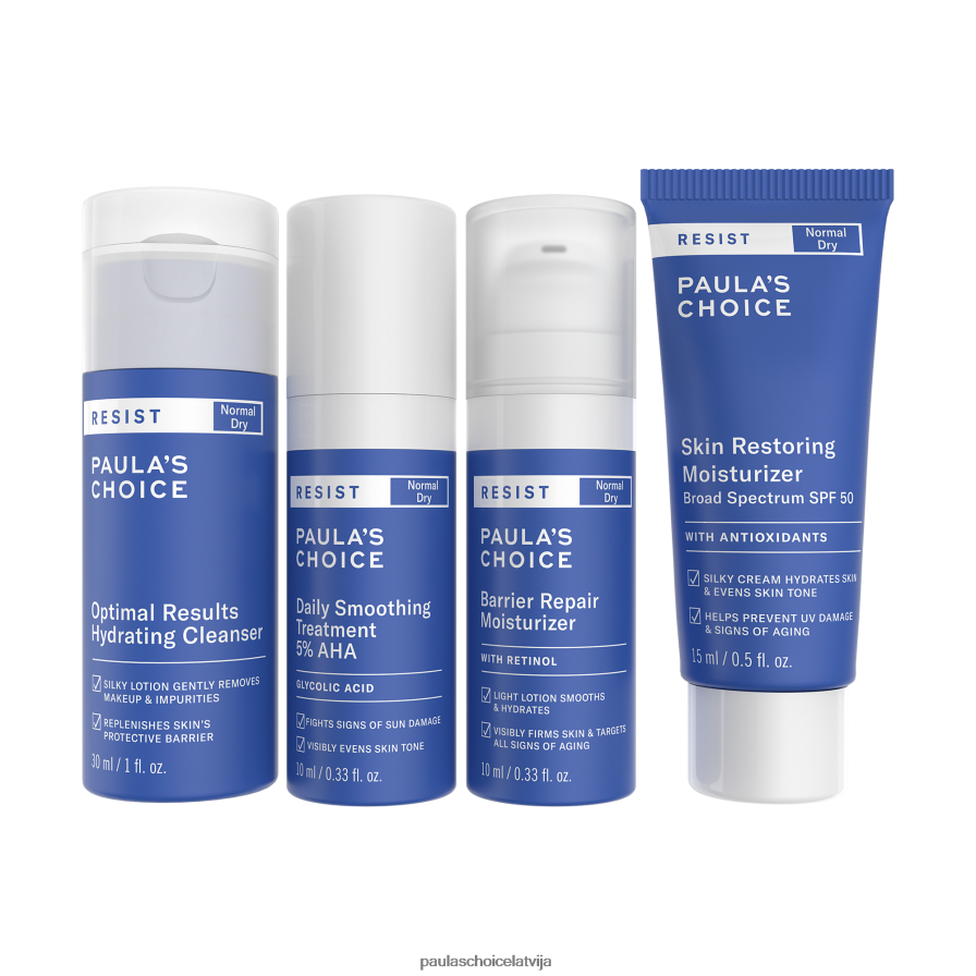 Paula's Choice LVL8VT17 ceļojumu komplekts normālai un sausai ādai ādas aprūpe