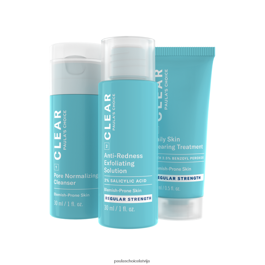 Paula's Choice LVL8VT20 regulāra spēka ceļojumu komplekts 3 soļu rutīna